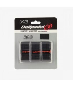 BULLPADEL OVERGRIP 3 PACK, BLACK